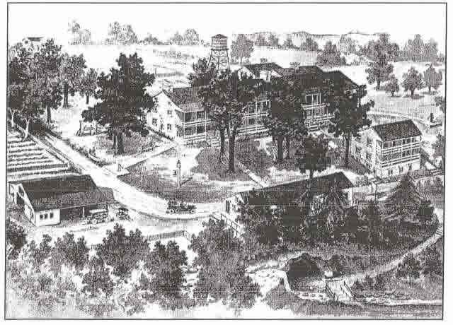 Historical society - original sketch of resort